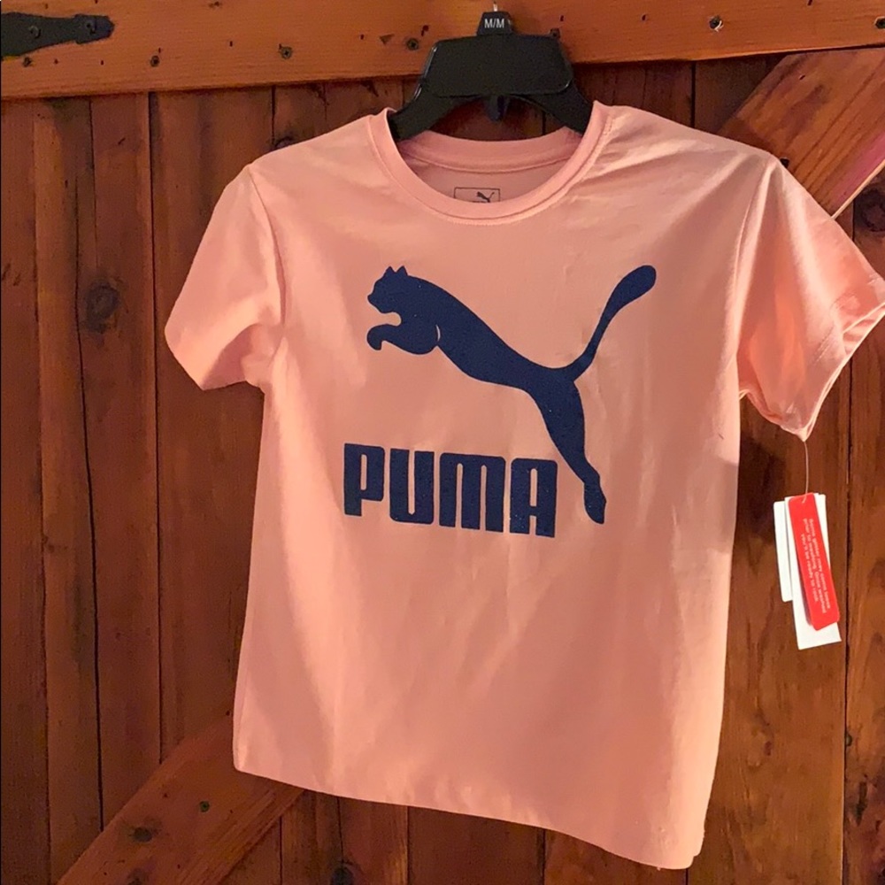 Brand new girls Puma peach  shirt.
